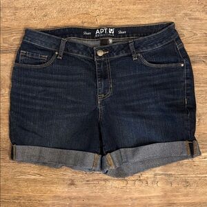 Apt. 9 Dark Blue Denim Shorts